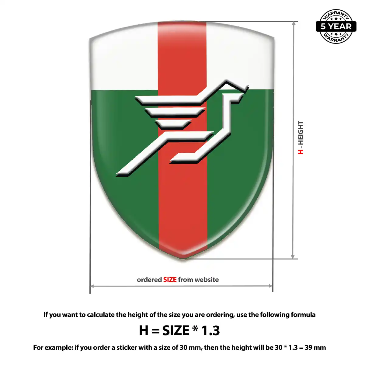 Hamman Emblem Domed Badge Outer Style