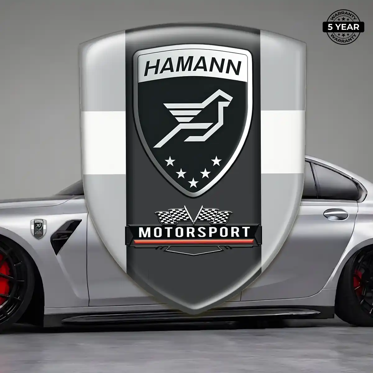 Hamman Emblem Domed Badge Performance Style