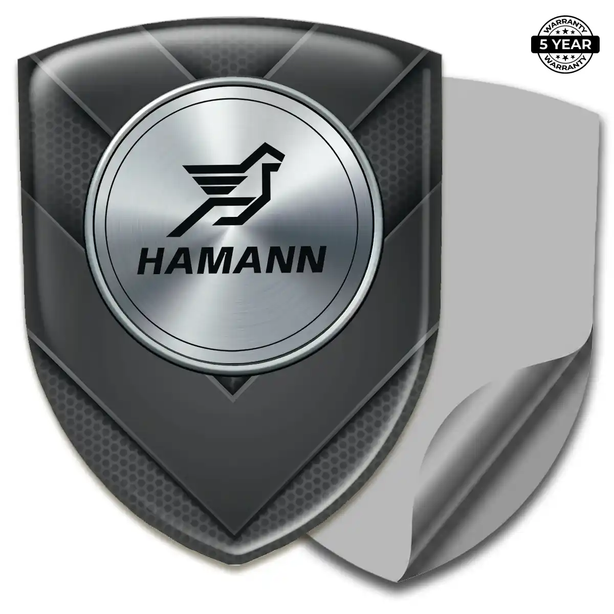 Hamman Emblem Domed Badge Refined Design
