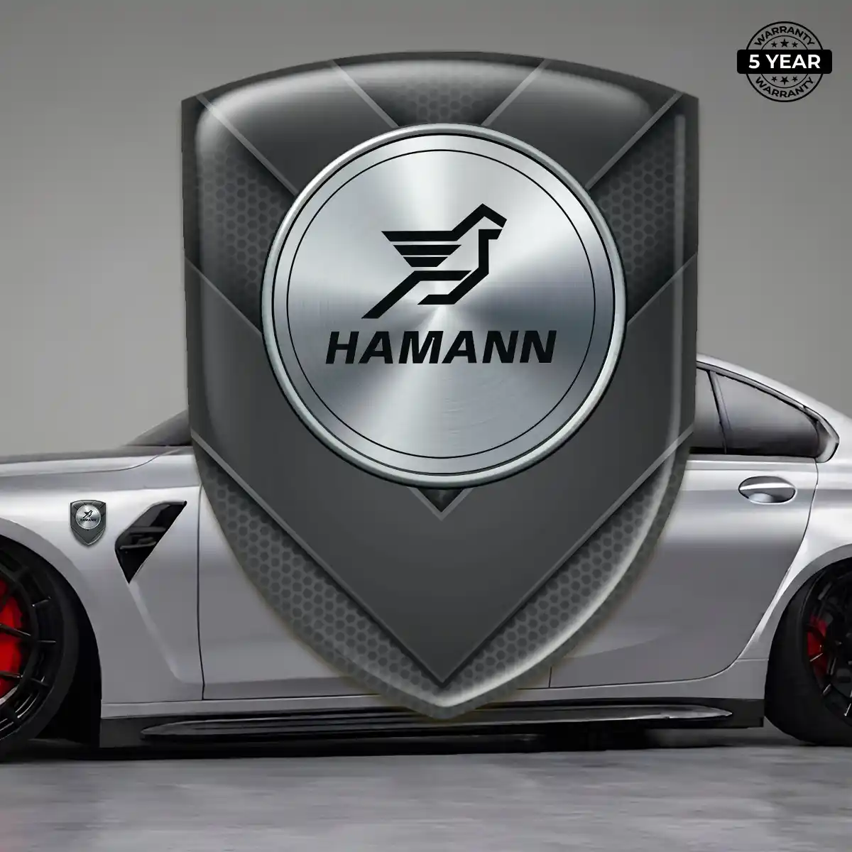 Hamman Emblem Domed Badge Refined Design
