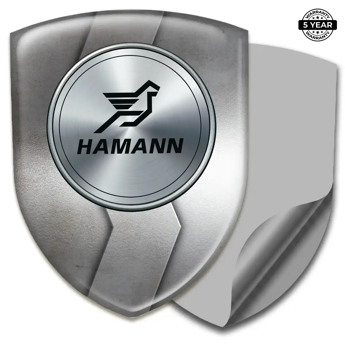 Hamman Emblem Domed Badge Sleek Style