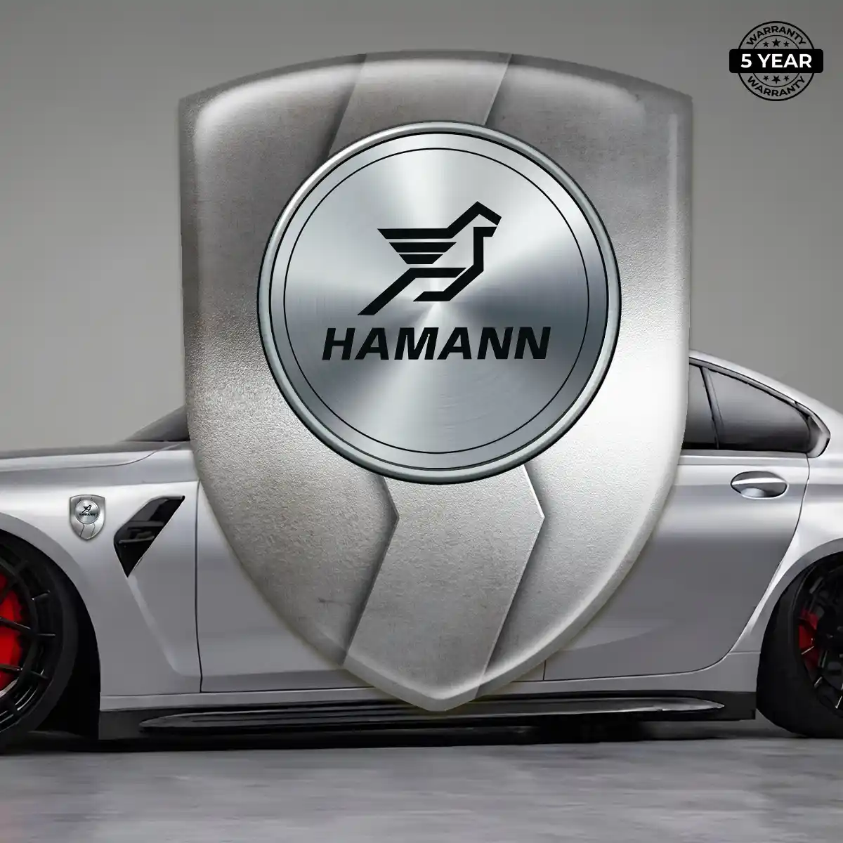 Hamman Emblem Domed Badge Sleek Style