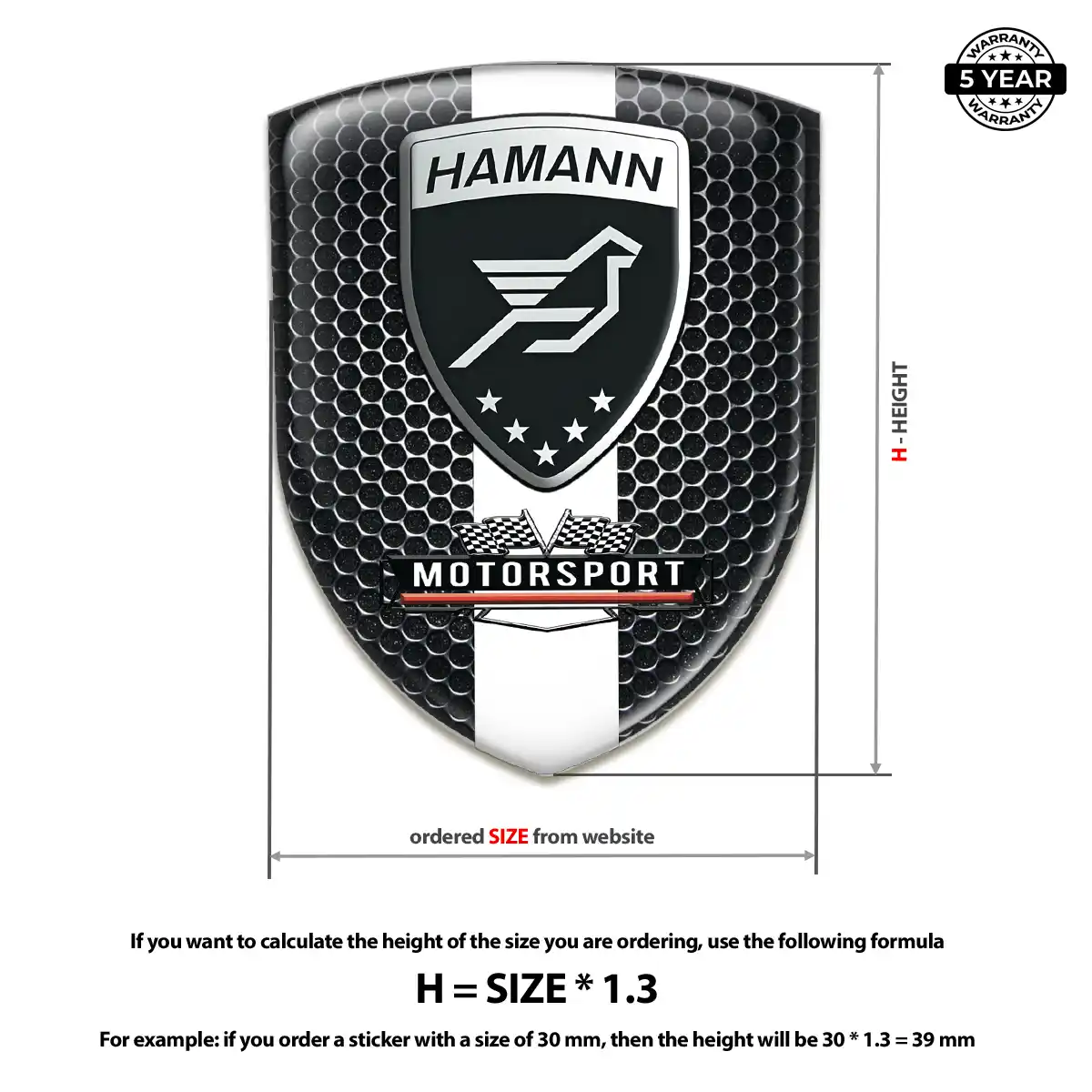 Hamman Emblem Logo Badge Auto Tuning