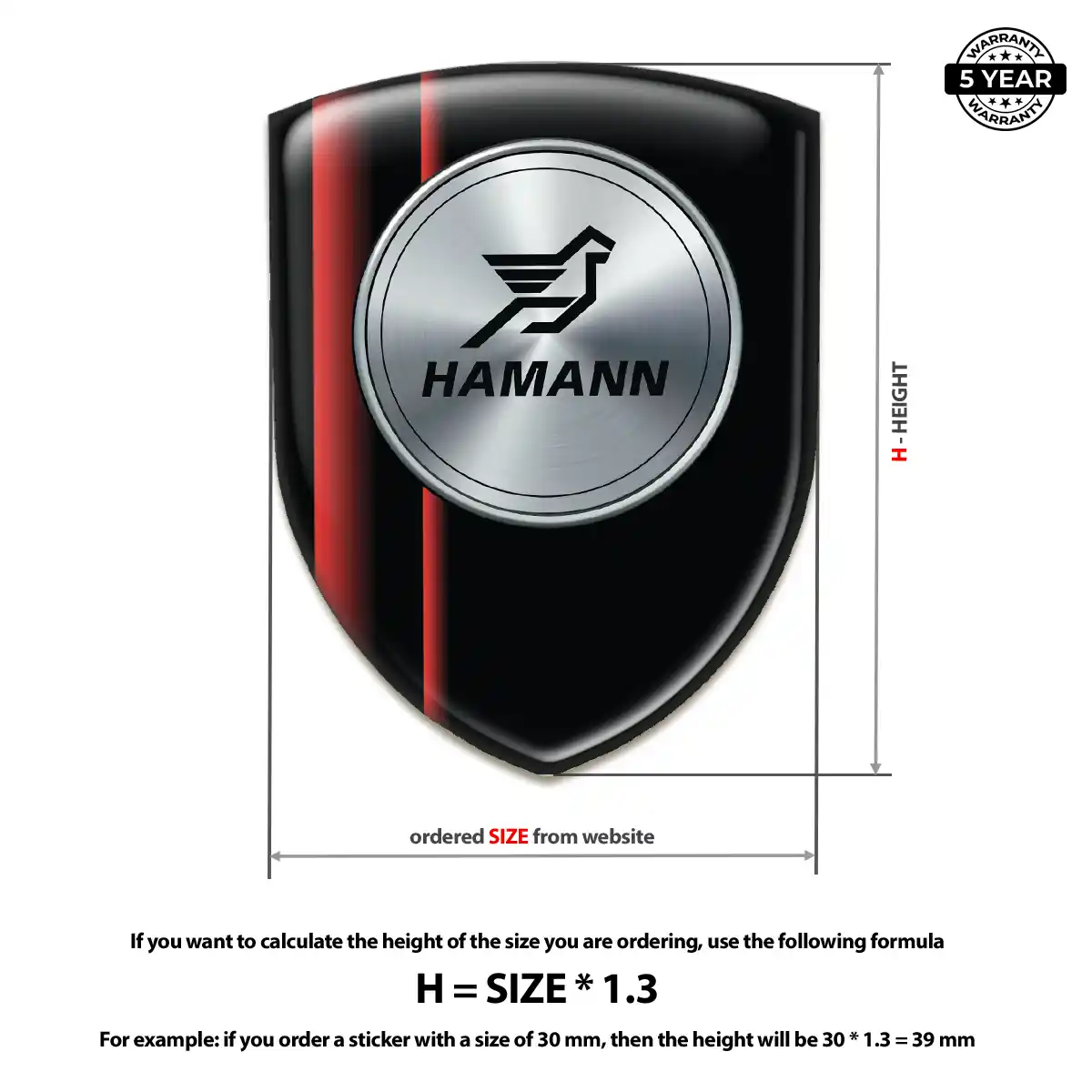 Hamman Emblem Logo Badge Interior Luxe