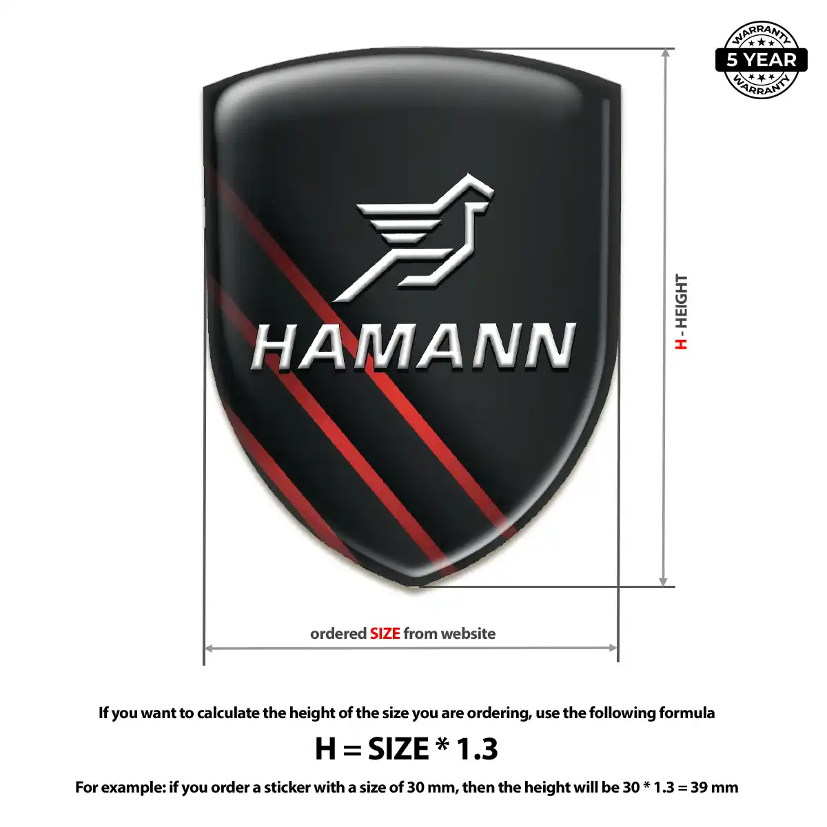Hamman Emblem Logo Badge Outer Style