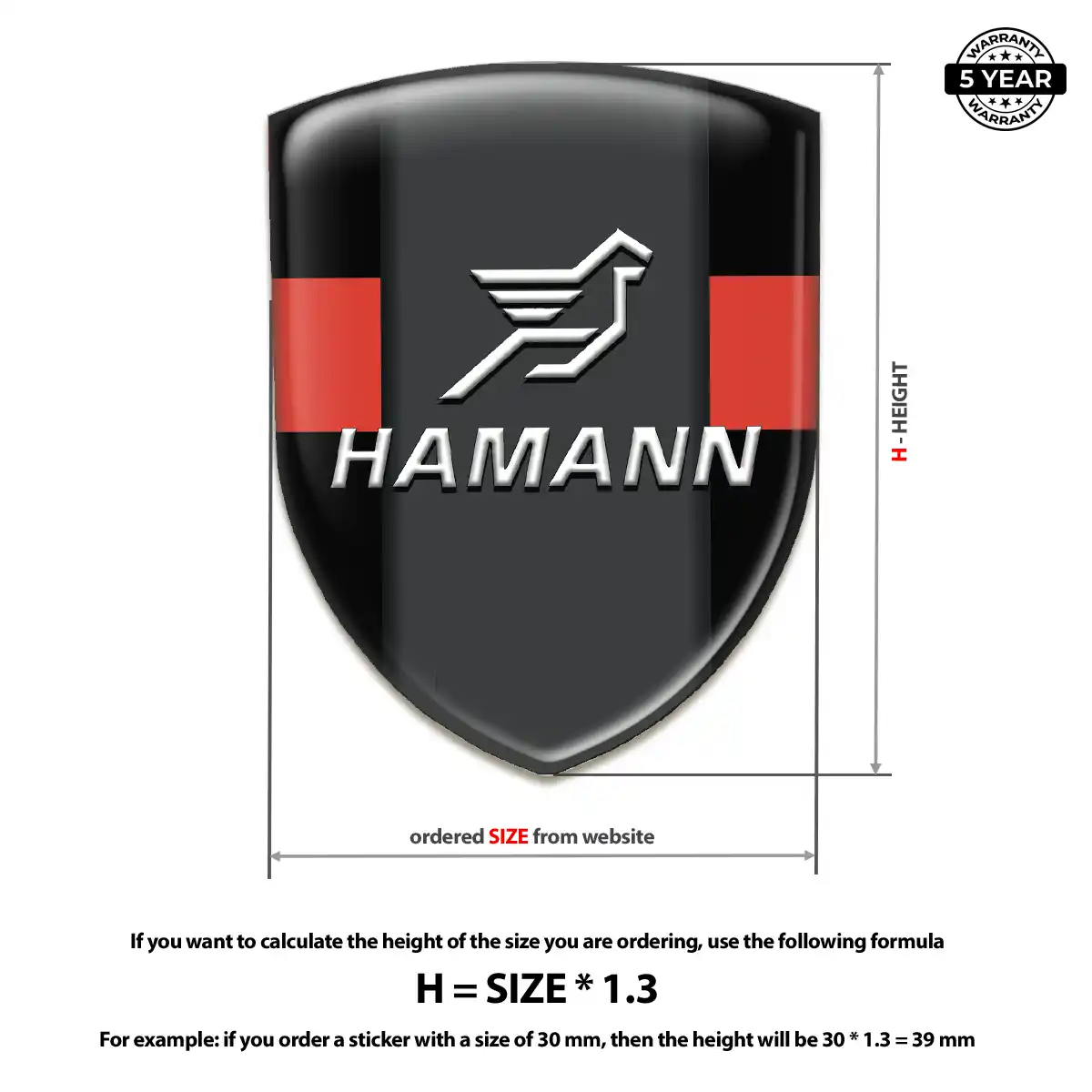 Hamman Emblem Logo Badge Performance Style