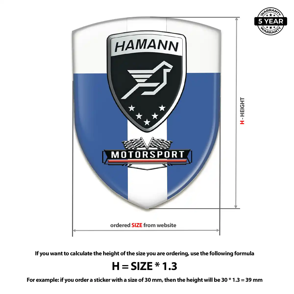 Hamman Emblem Logo Badge Prime Quality