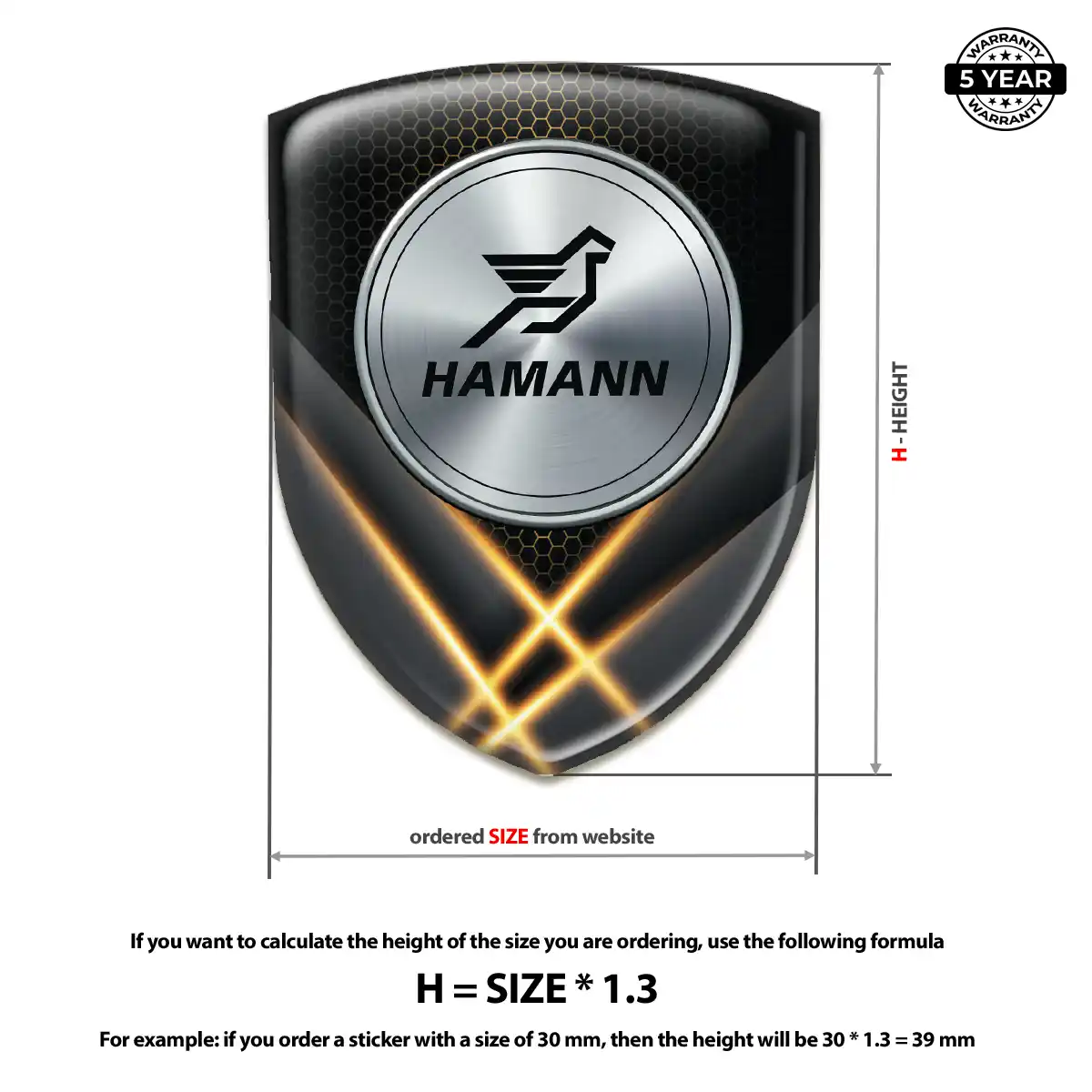 Hamman Emblem Logo Badge Signature Grade