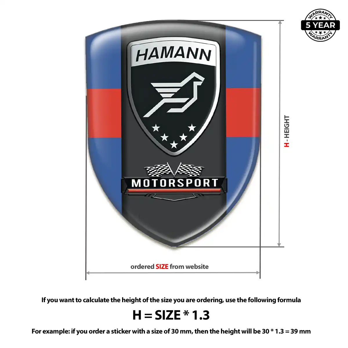 Hamman Emblem Shield Premium Dome