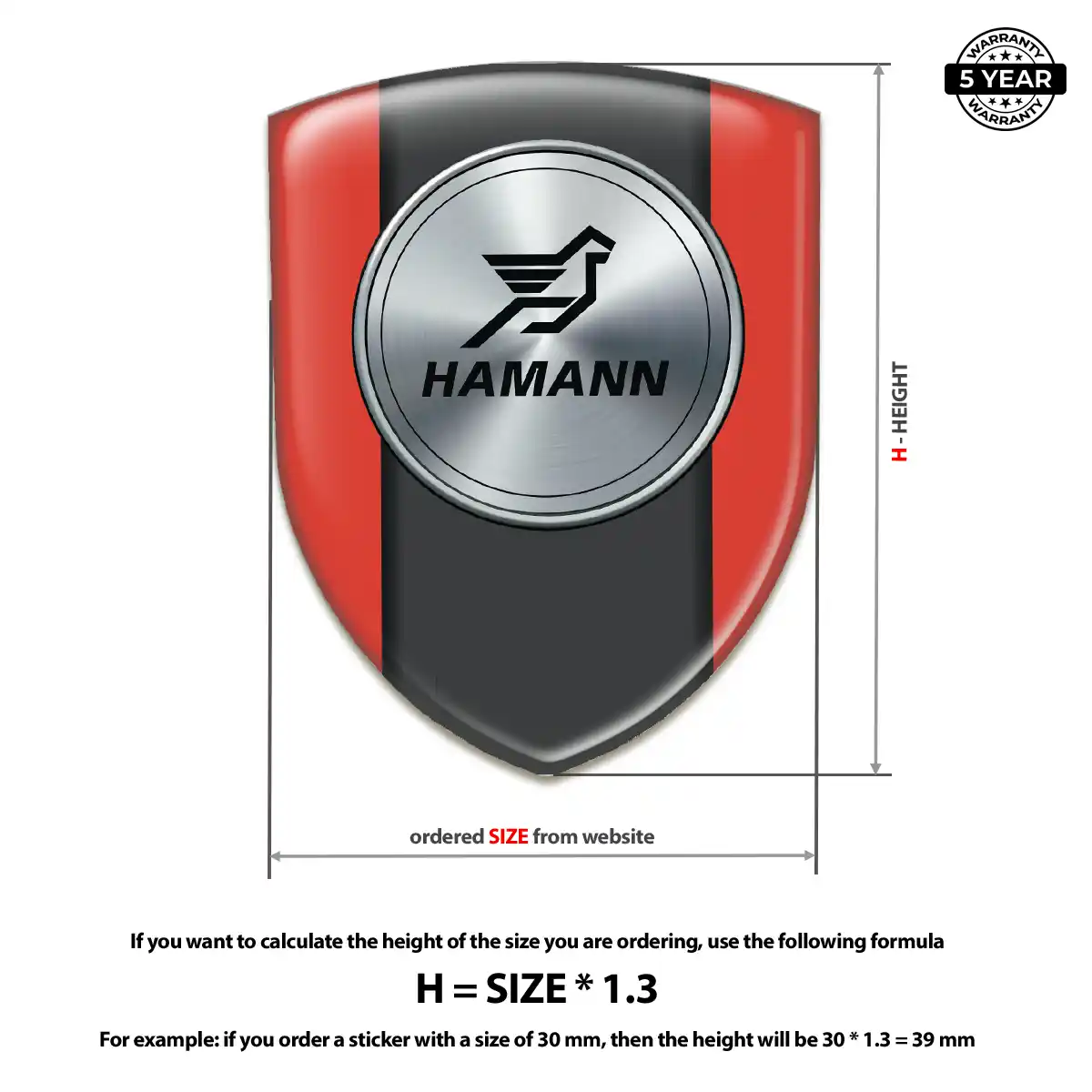 Hamman Emblem Shield Resin Luxe