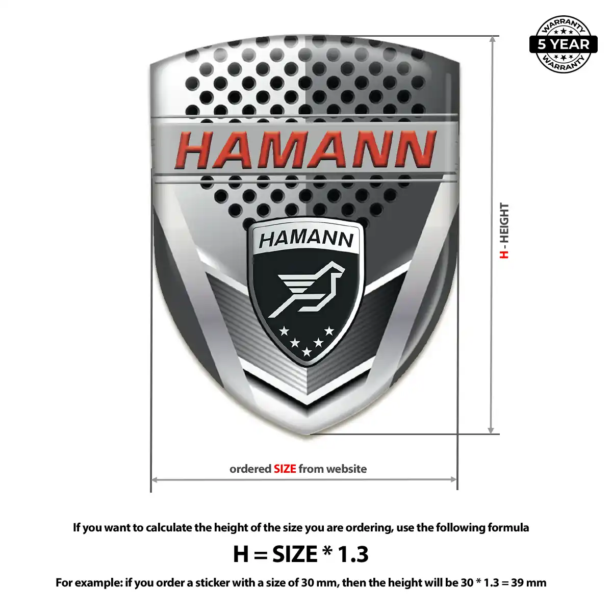 Hamman Emblem Silicone Cabin Style