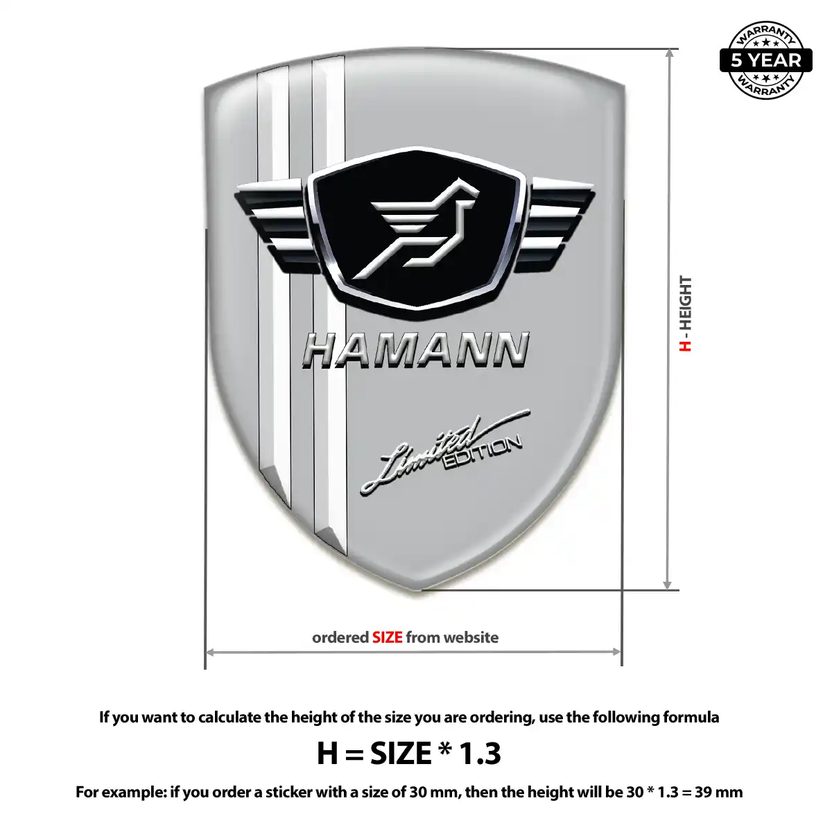 Hamman Emblem Silicone Elite Finish