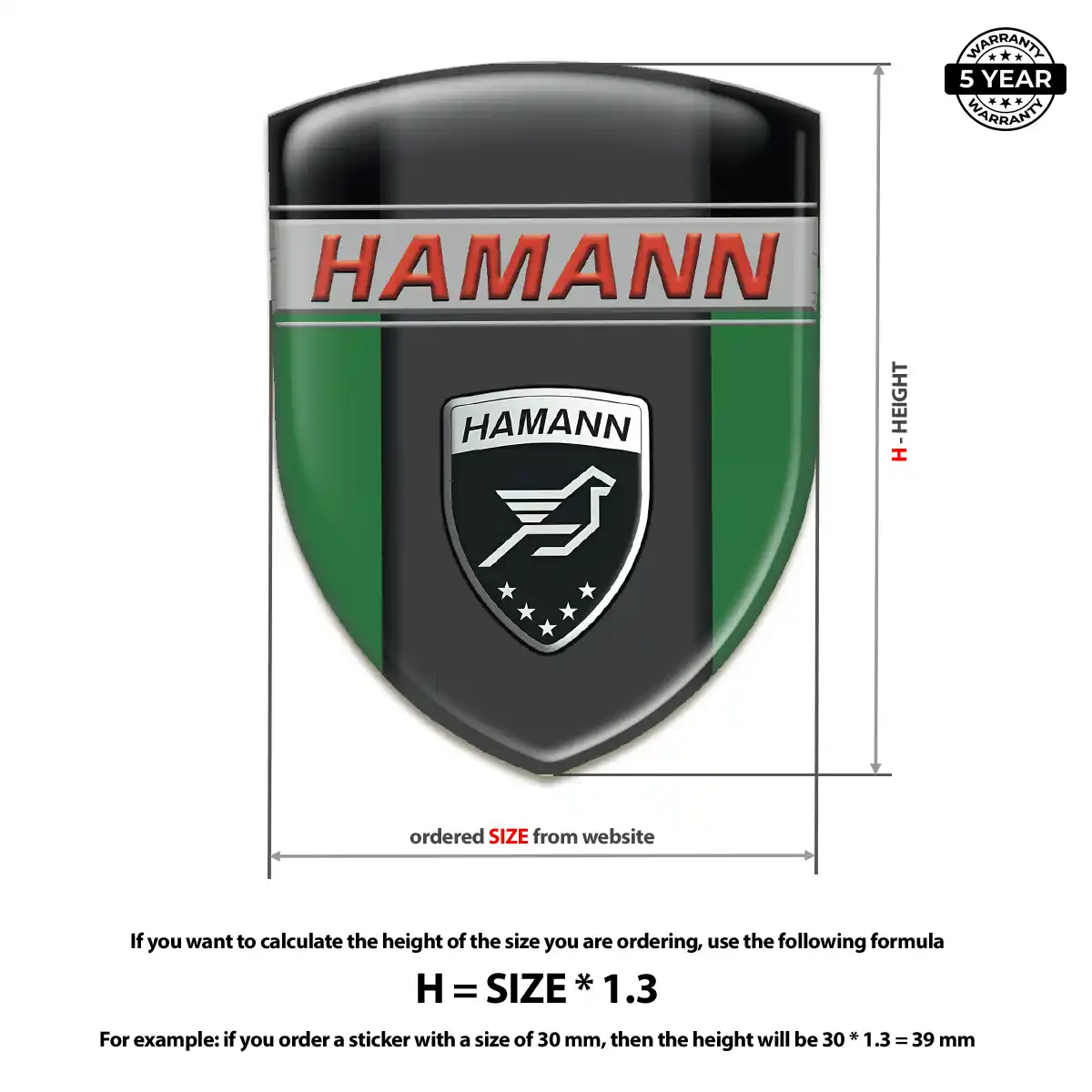 Hamman Emblem Silicone Exterior Luxe