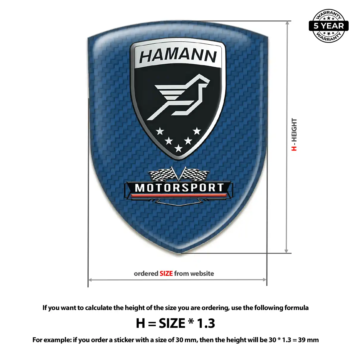 Hamman Emblem Silicone Interior Elegance