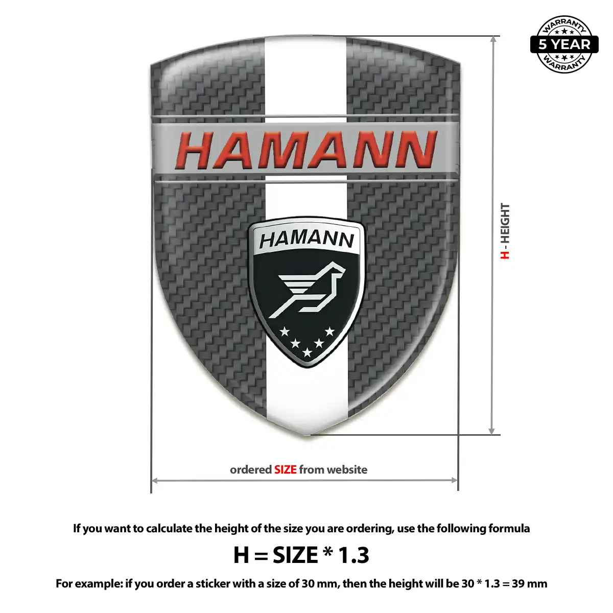 Hamman Emblem Silicone Premium Dome