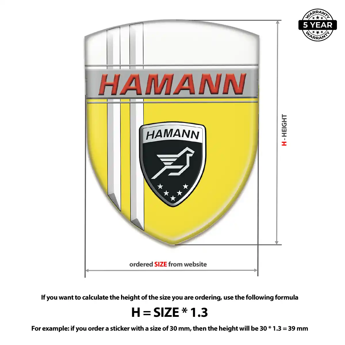 Hamman Emblem Silicone Prime Quality