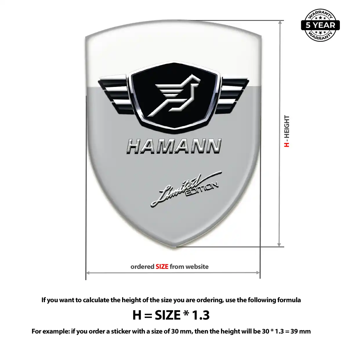 Hamman Emblem Silicone Refined Design