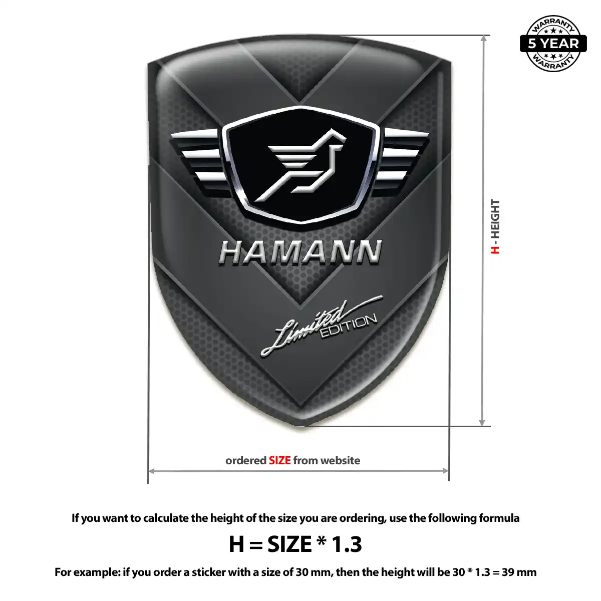 Hamman Emblem Silicone Signature Grade