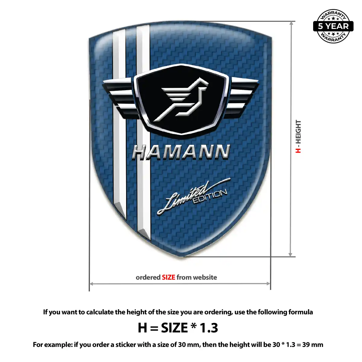 Hamman Emblem Silicone Sleek Style