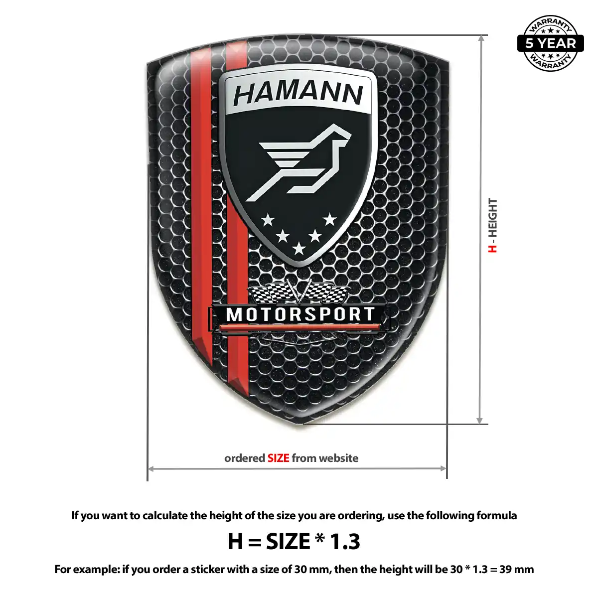 Hamman Epoxy Domed Sticker Deluxe Edition
