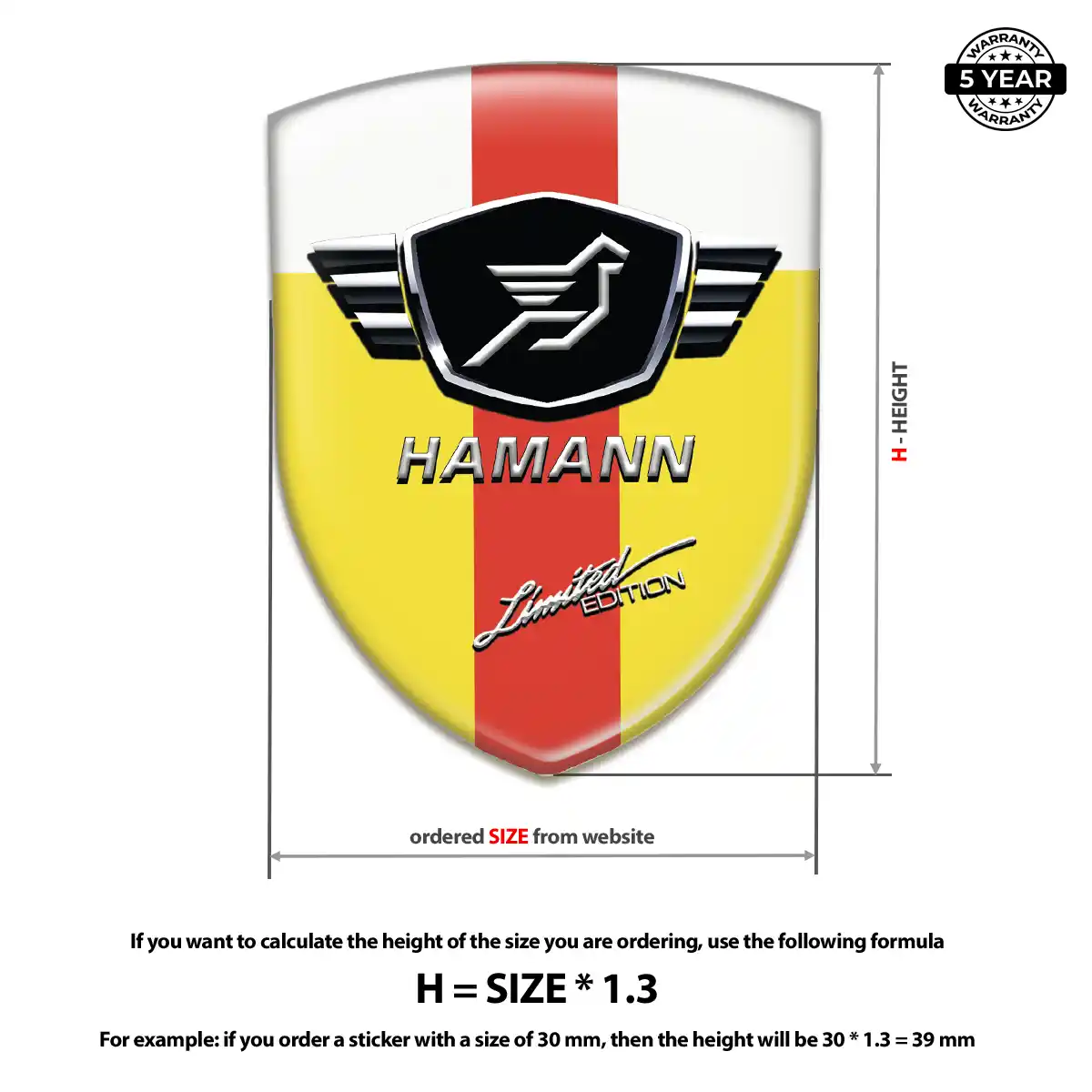 Hamman Epoxy Domed Sticker Noble Edition