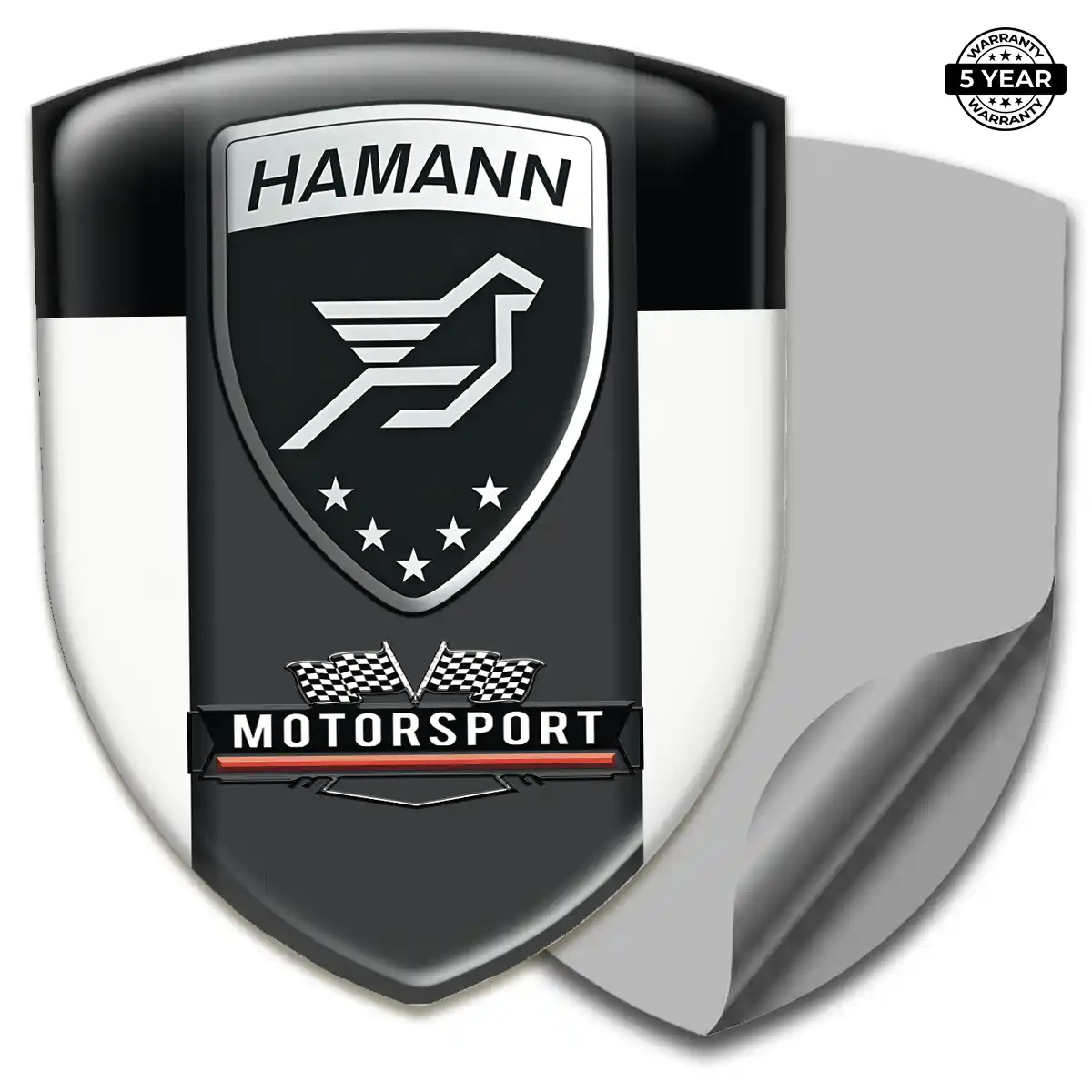 Hamman Epoxy Domed Sticker Refined Design