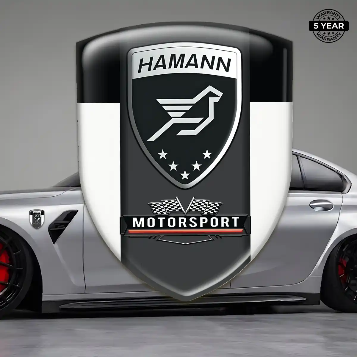 Hamman Epoxy Domed Sticker Refined Design