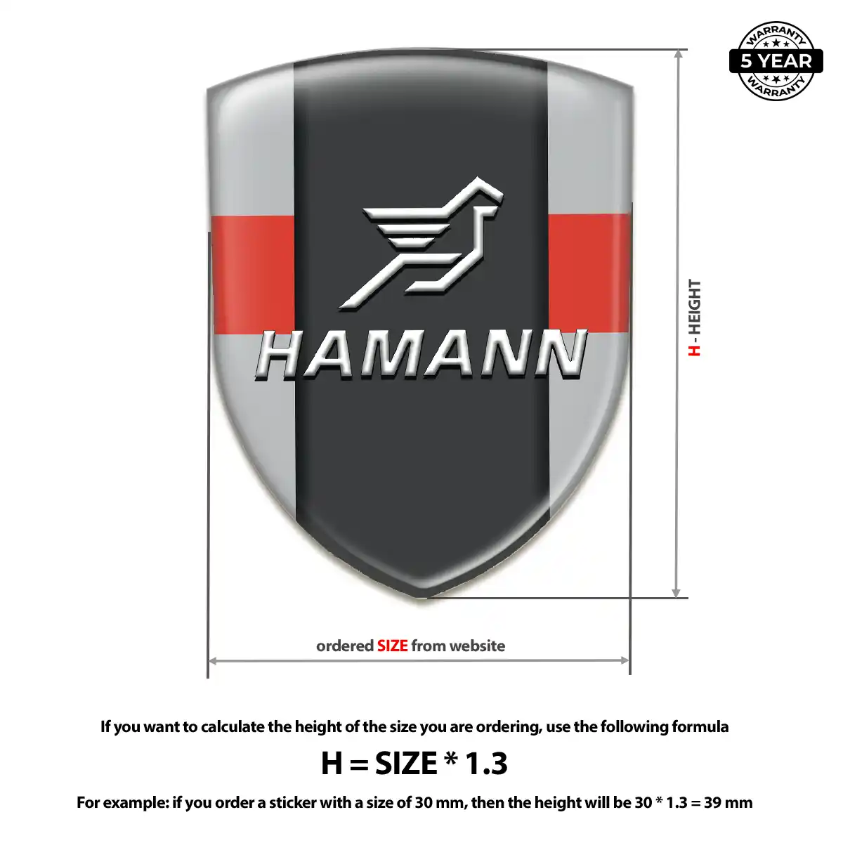 Hamman Epoxy Domed Sticker Resin Elite