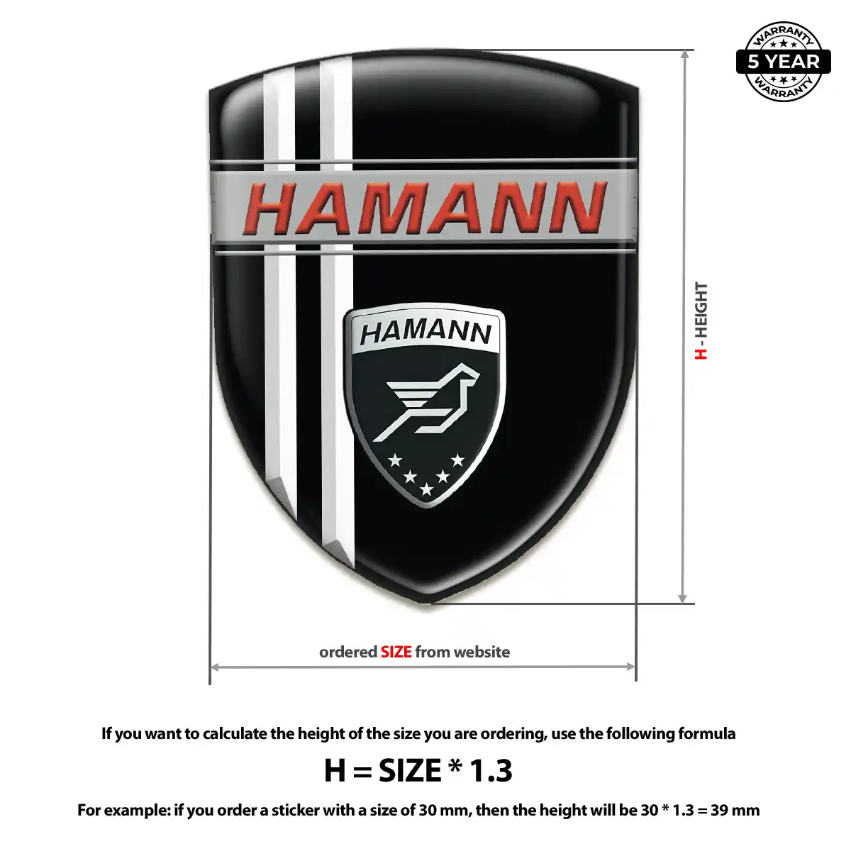Hamman Epoxy Domed Sticker Signature Grade