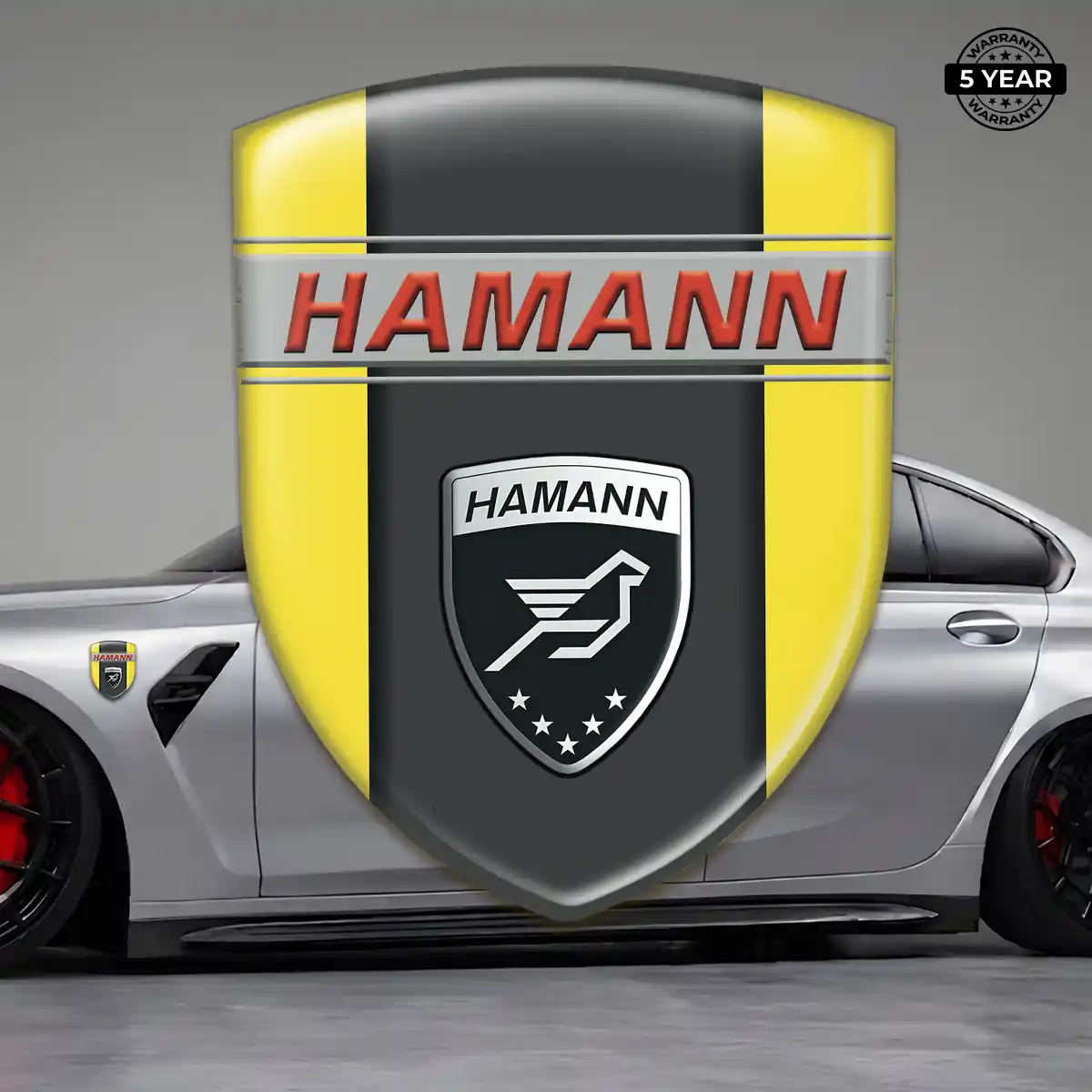Hamman Epoxy Domed Sticker Sleek Style