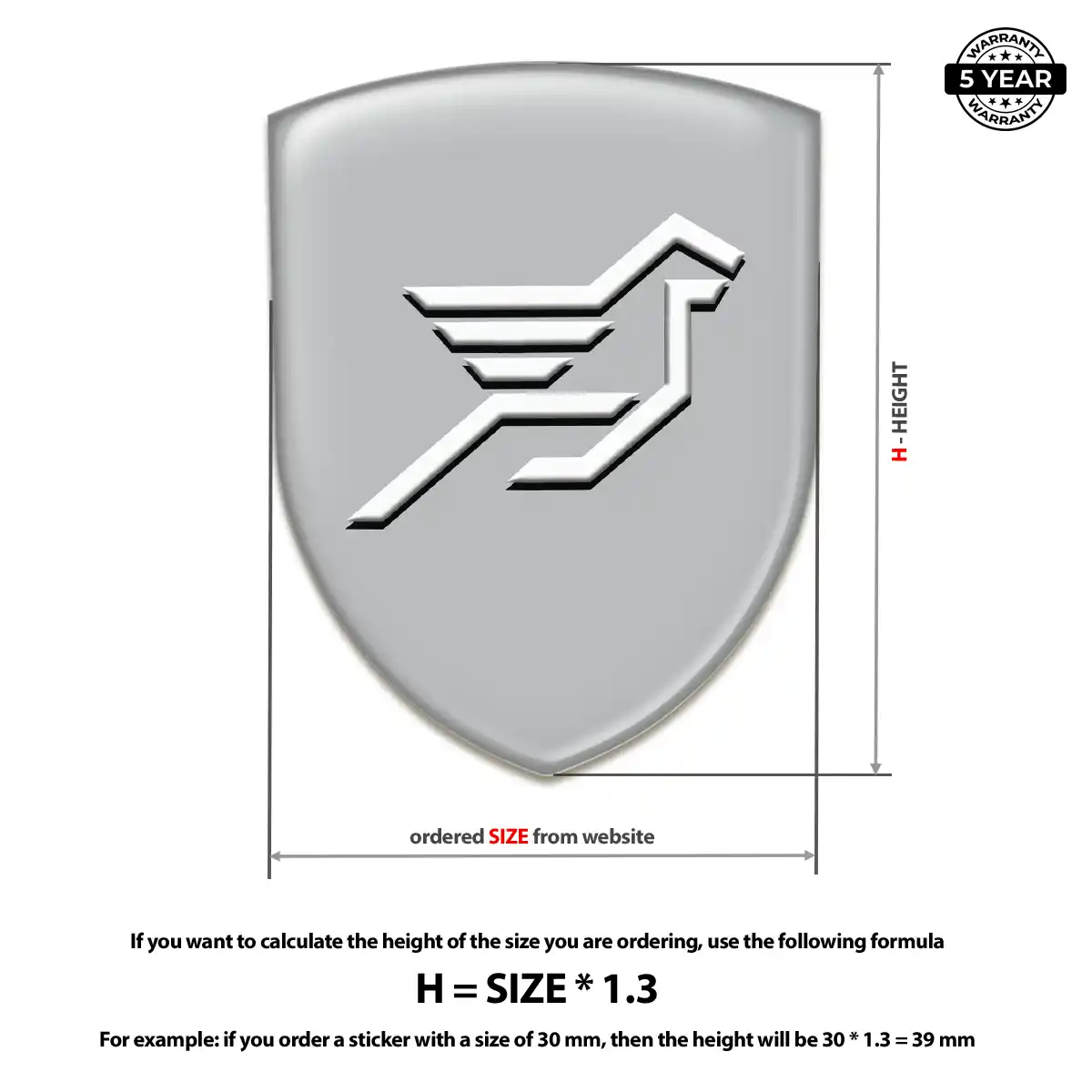 Hamman Epoxy Domed Sticker Street Tuning