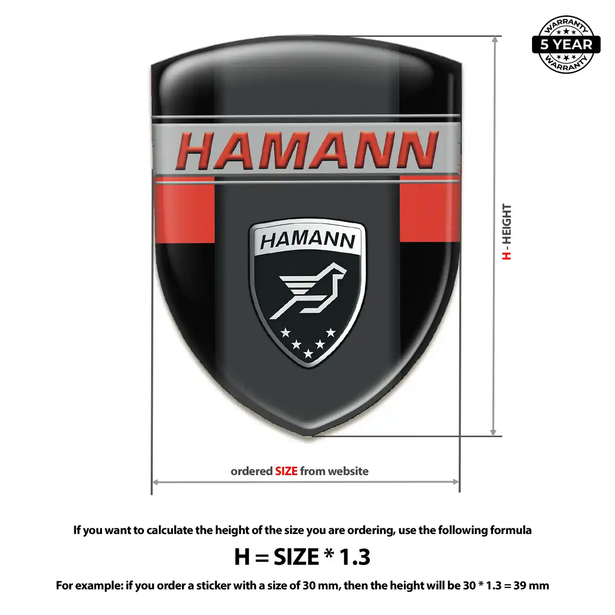 Hamman Epoxy Domed Sticker Superior Craft