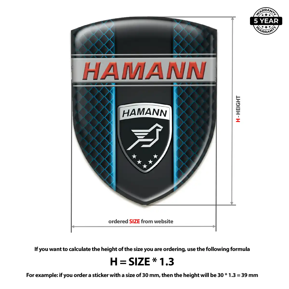 Hamman Gel Badge Sticker Auto Tuning