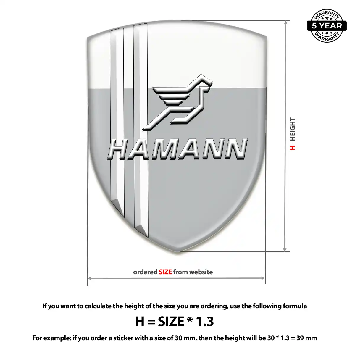 Hamman Gel Badge Sticker Deluxe Edition