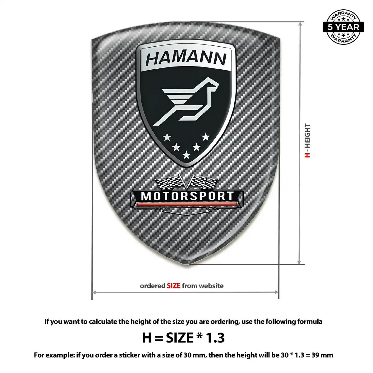 Hamman Gel Badge Sticker Elite Edition