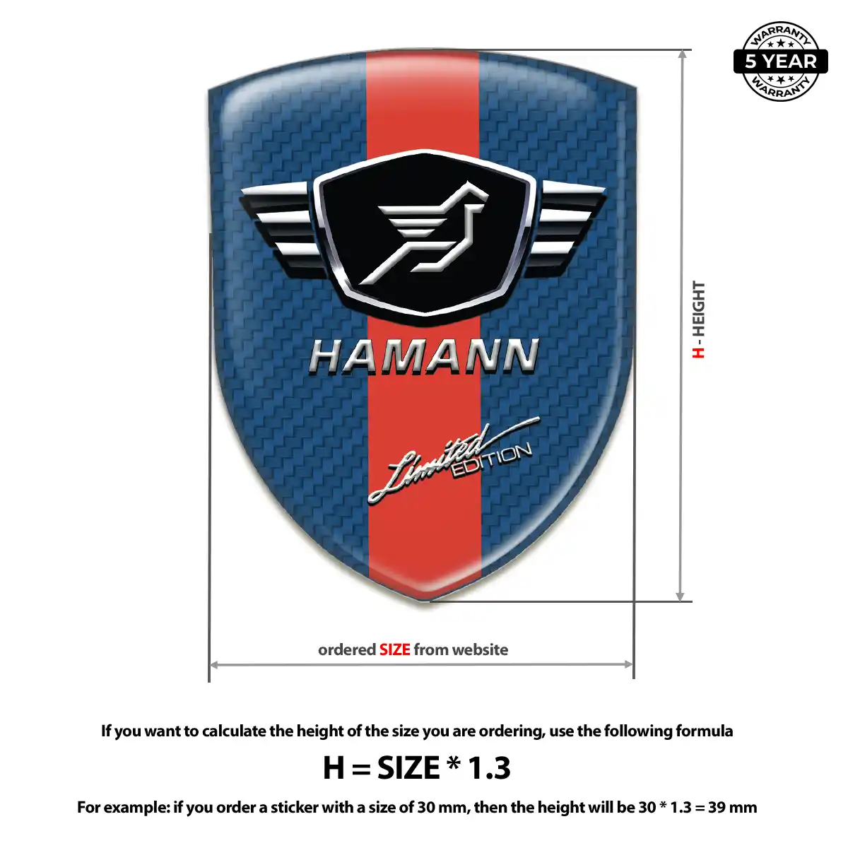 Hamman Gel Badge Sticker Noble Edition