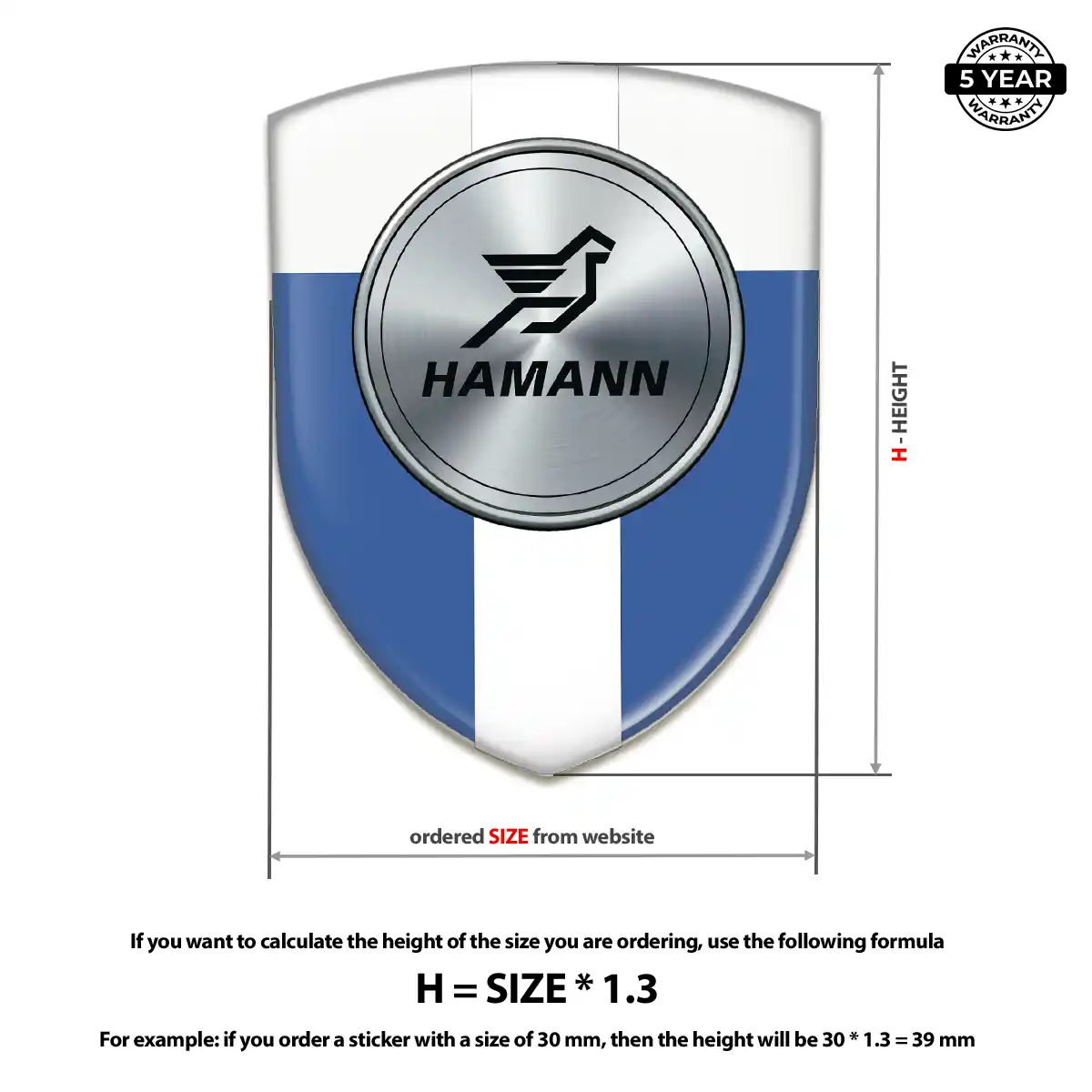 Hamman Gel Badge Sticker Opulent Line