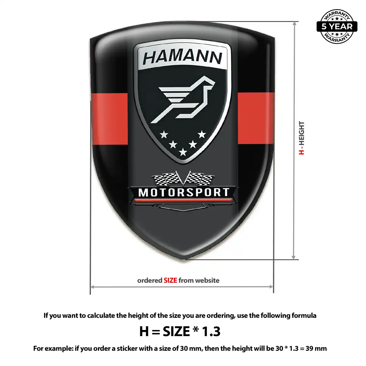 Hamman Gel Badge Sticker Outer Style