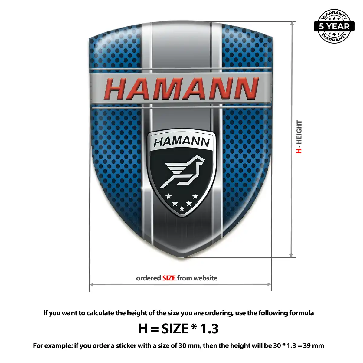 Hamman Gel Badge Sticker Street Tuning