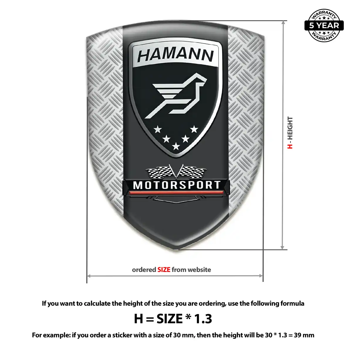 Hamman Gel Emblem Sticker Auto Tuning