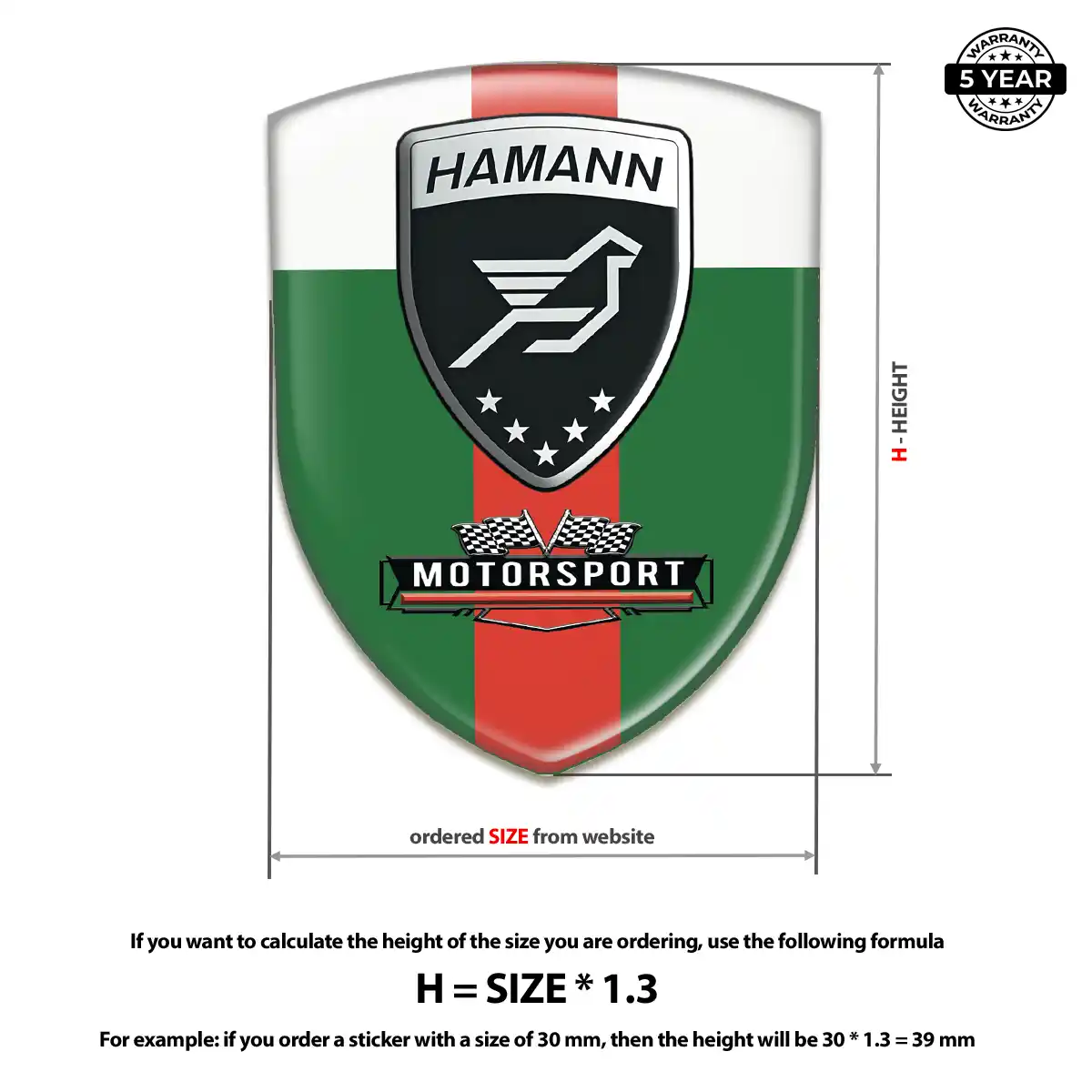 Hamman Gel Emblem Sticker Deluxe Edition