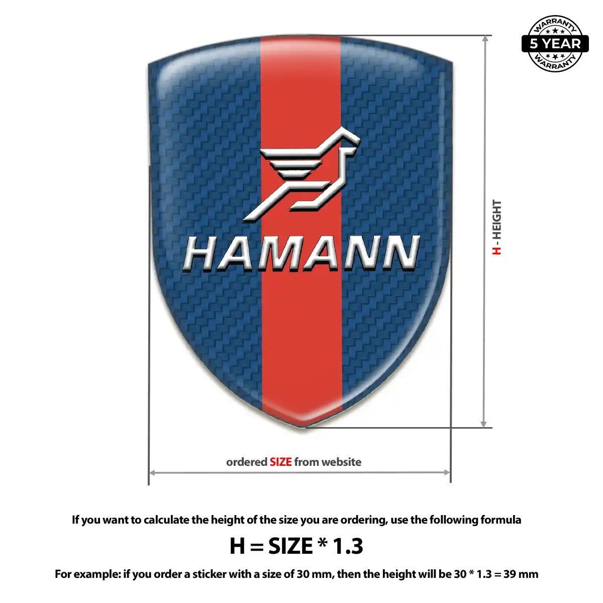 Hamman Gel Emblem Sticker Elite Edition