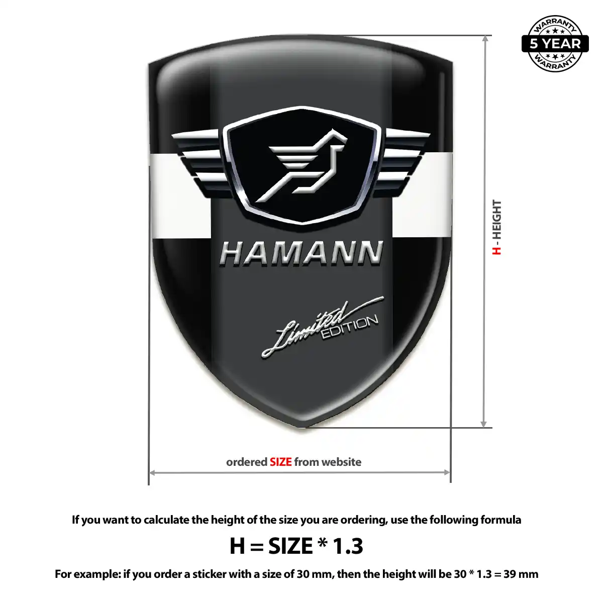 Hamman Gel Emblem Sticker Exclusive Series