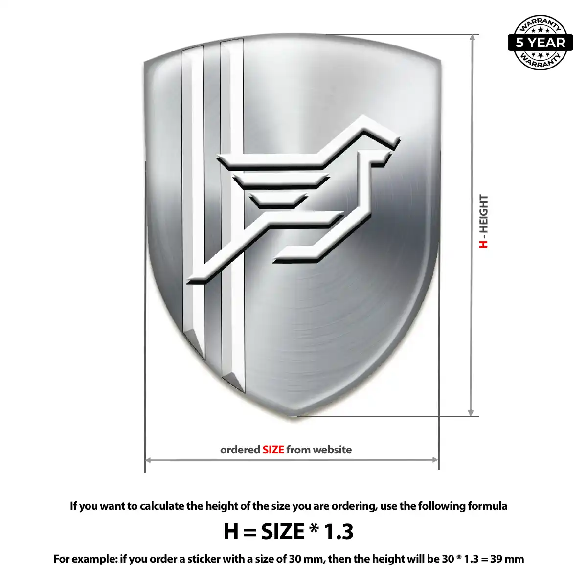 Hamman Gel Emblem Sticker Interior Luxe