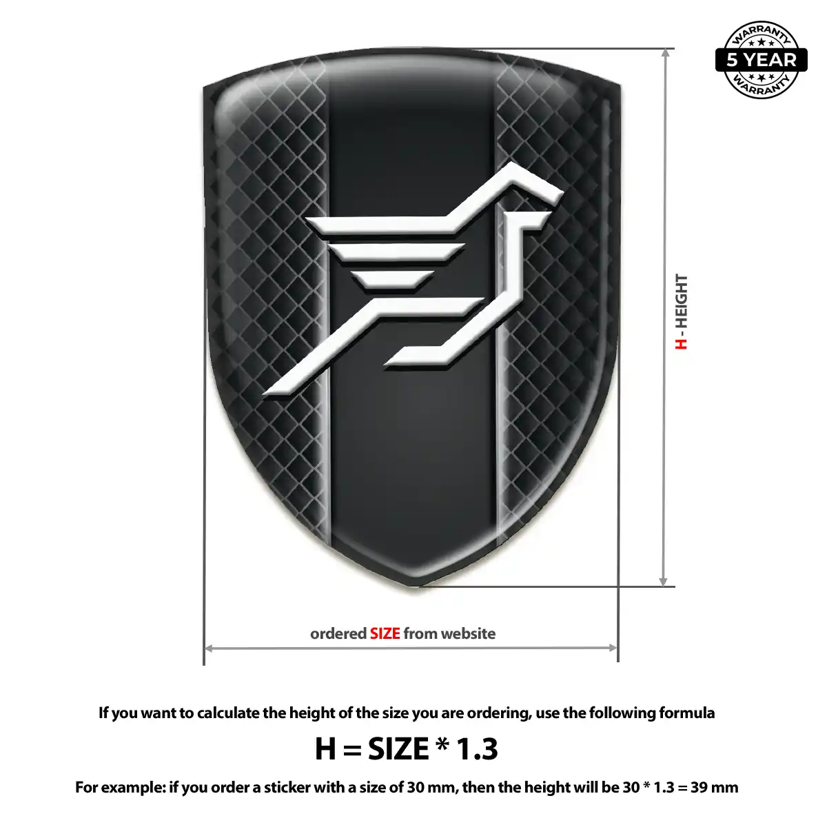 Hamman Gel Emblem Sticker Opulent Line