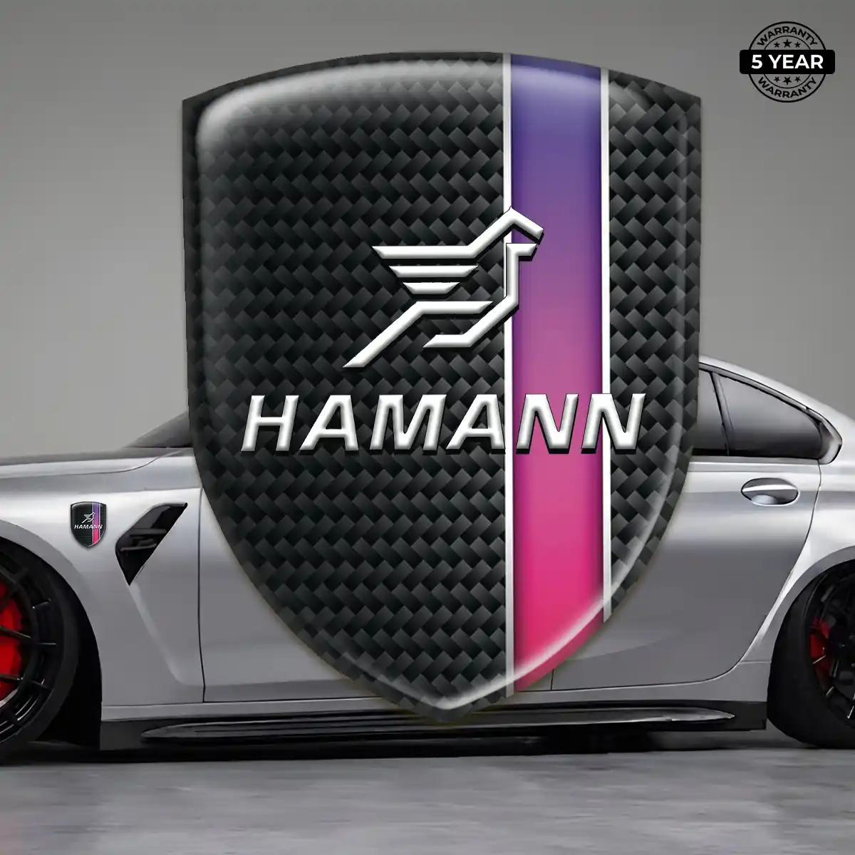 Hamman Gel Emblem Sticker Premium Dome