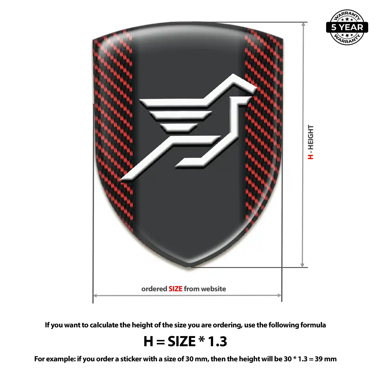 Hamman Gel Emblem Sticker Refined Design