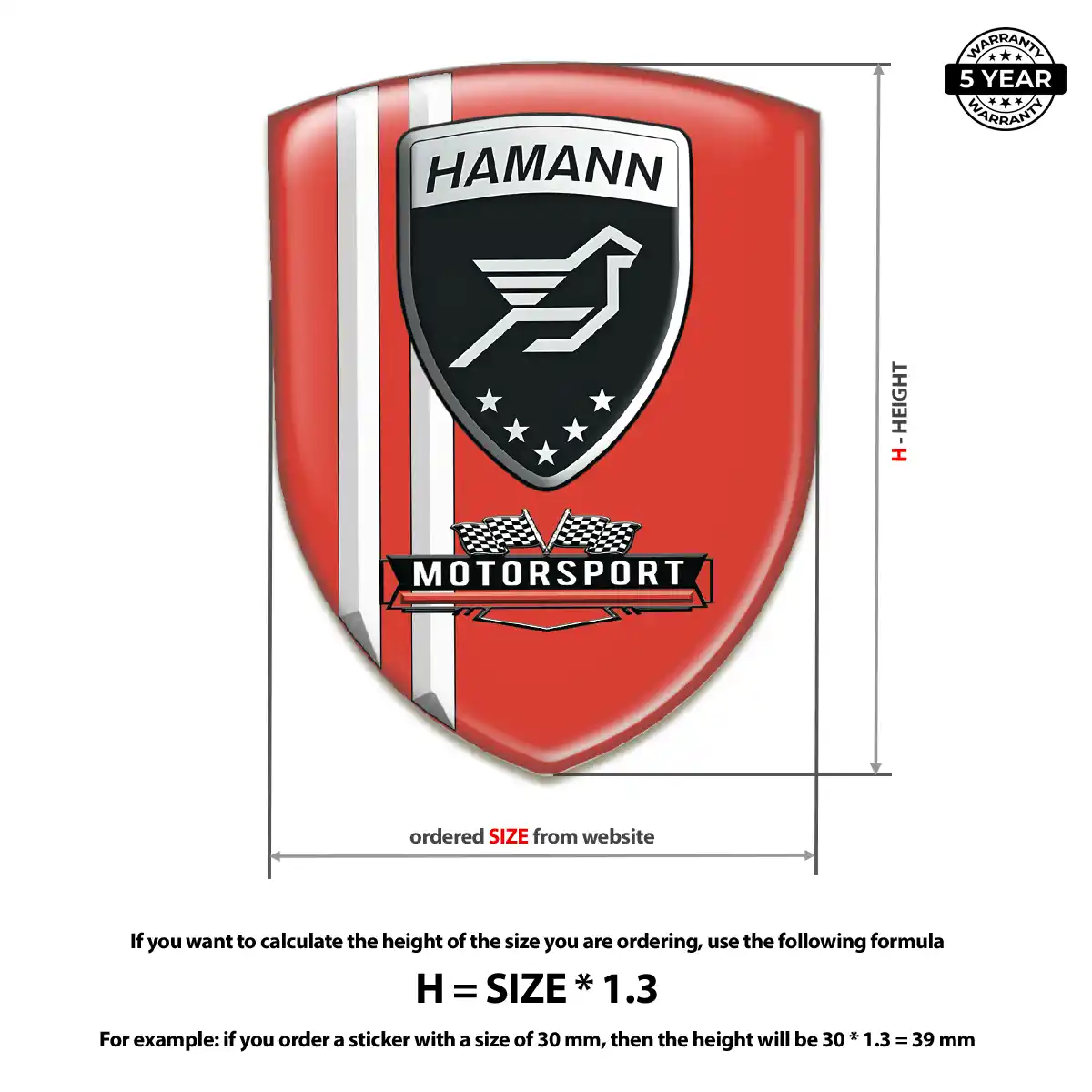 Hamman Gel Emblem Sticker Signature Grade