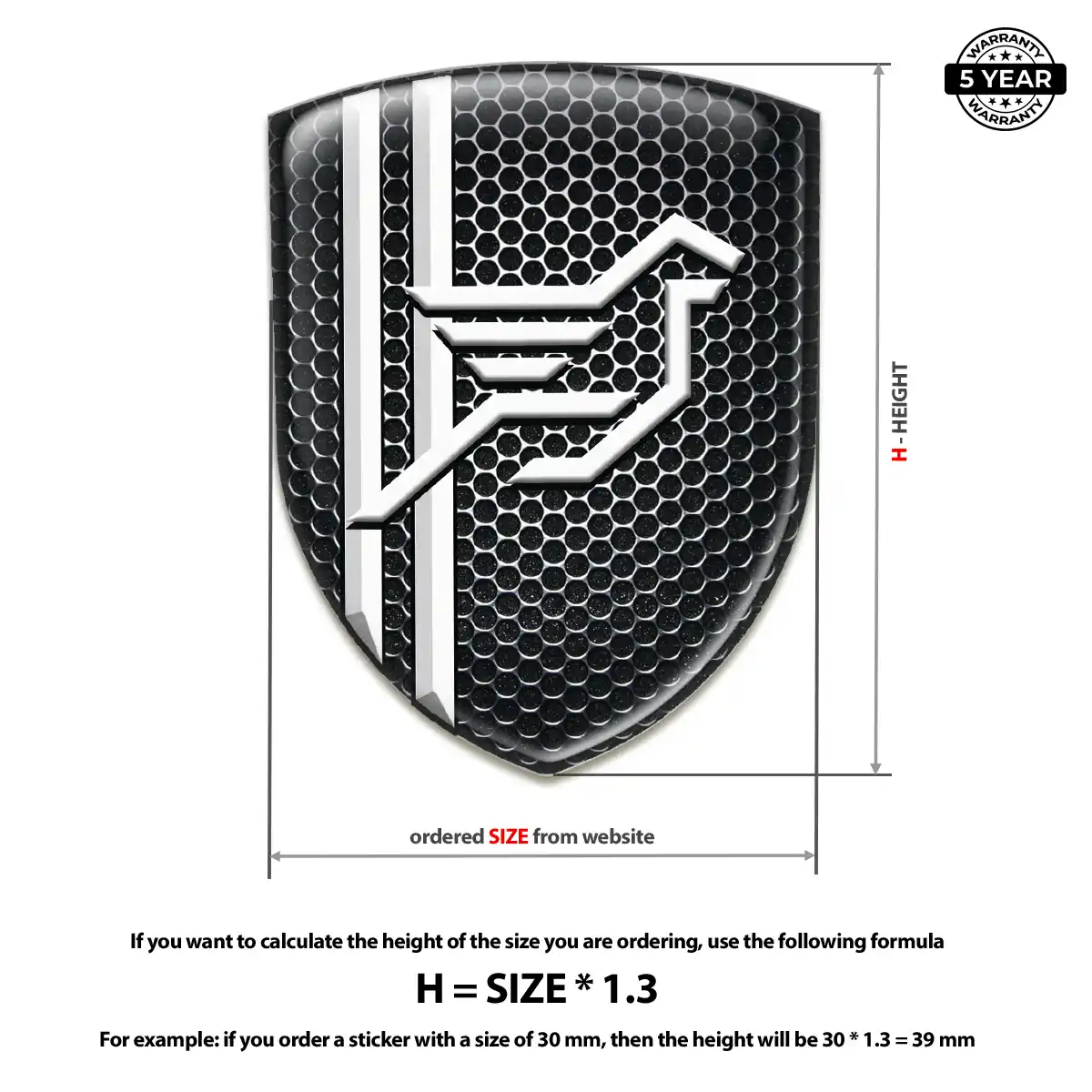 Hamman Gel Emblem Sticker Street Tuning