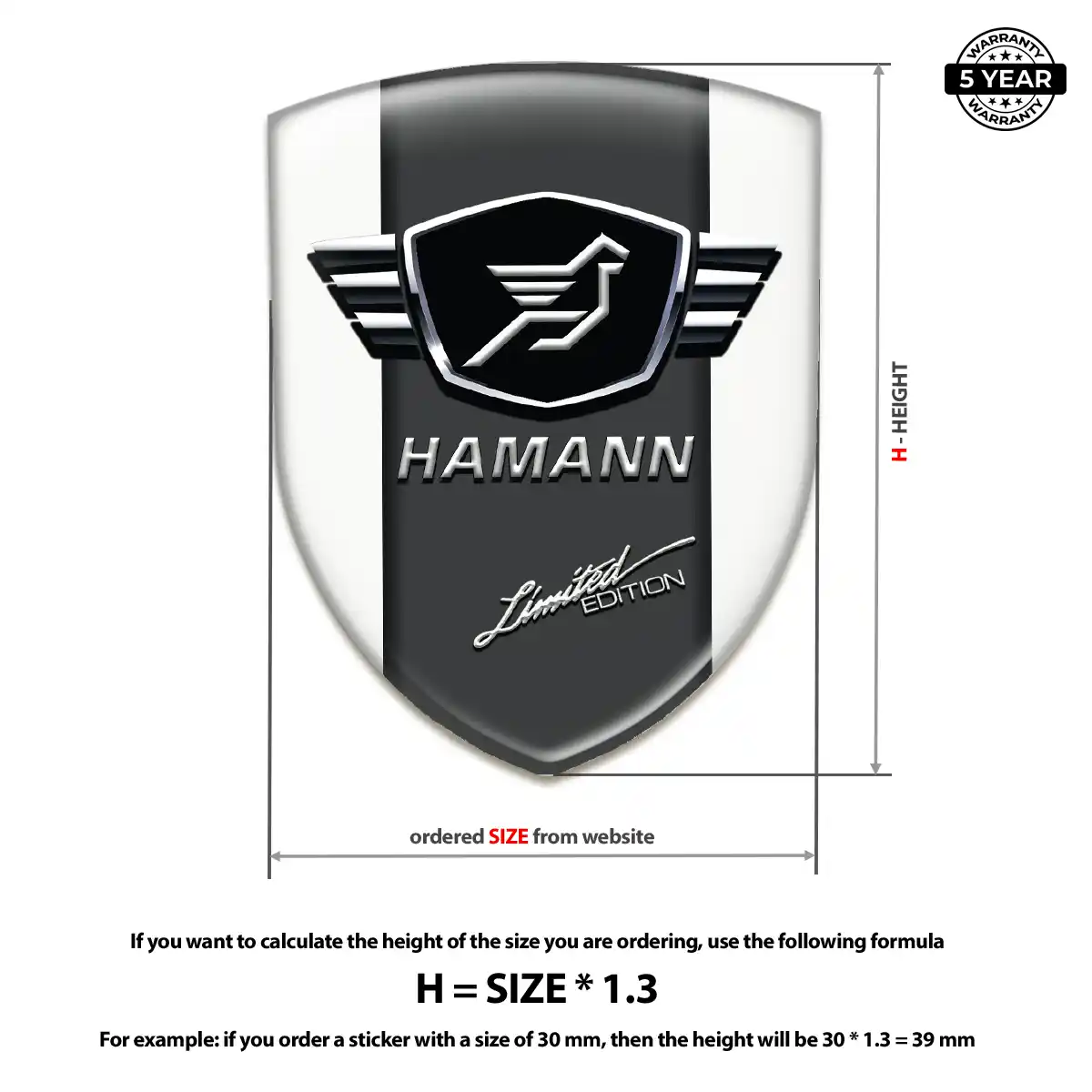 Hamman Logo Badge Elite Finish
